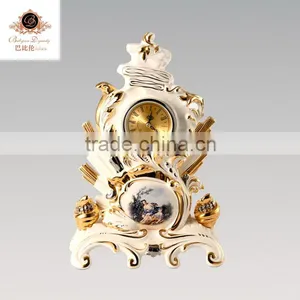Babyzon Hand Made 17"porcelain Ceramic 3D Wall Clock thumbnail-3