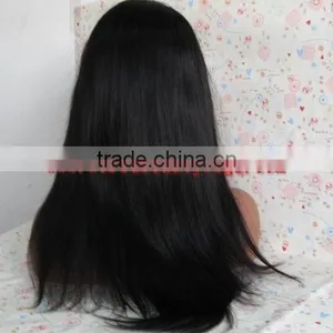 100%brazilian Hair Full Lace Wig 20" Natural Straight thumbnail-1