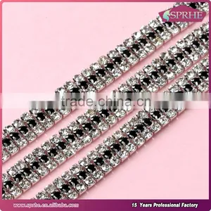 Closely Lined Rhinestone Cup Chain 2mm thumbnail-1