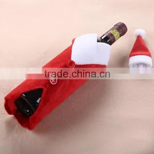 2015 Xmas Decoration Christmas Bottle Cloth Red Wine Cloth Bottle Cover thumbnail-3