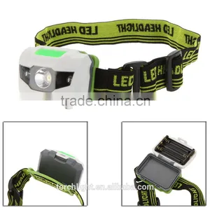LED Headlight Super Bright 3W Ultra Bright 2 White Headlamp 3 Modes Waterproof Head Lamp for Outdoor Caming or Caving thumbnail-1