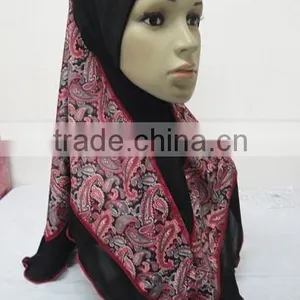 H285 New Style One Piece Hijab With Prints thumbnail-4