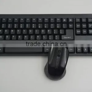 Factory Price 2.4g Black Wireless Mouse and Keyboard Combo thumbnail-4