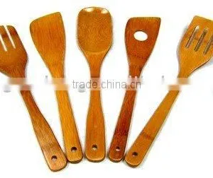 Bamboo Flatware,spatula,fork,knife,spoon,cutlery thumbnail-1