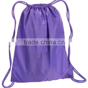 Liberty Bags Large Nylon Drawstring Backpack Shopping Gym Bag Portable thumbnail-3