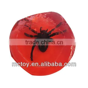 HOT Crystal Diamond Gemstone Spider Frog Fish Lizard Insect Red Yellow Blue Green Pink Purple Putty Slime Toy thumbnail-1
