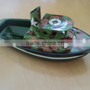 Tin Toys Boats New Handpainted Tugs Police thumbnail-1