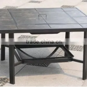 Outdoor Mosaic Slate Fire Pit Table thumbnail-1