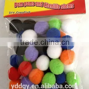 New Material Assorted Colorful Diy Crafts Education Toys Pompoms thumbnail-3