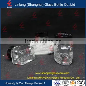 Transparent Color With Double Caps Glass Ink Bottle thumbnail-3