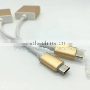 80 Centigrade VW-1 130mm Long UL Cable USB Type C to VGA Adapter With Metal Casing thumbnail-6