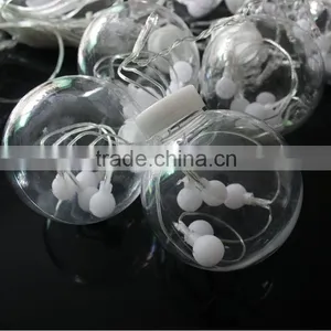 Led Decoration Lamp Supplies Lantern 12 Glass Ball Curtain Lights/138L Curtain Light With Ball thumbnail-2