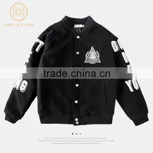 Custom Fitted Baseball Varsity Jacket Wholesale thumbnail-3
