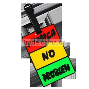 2016 Soft Pvc Rubber Custom Logo Raised Luggage Tags Engraved Luggage Name Tag for Trip thumbnail-2