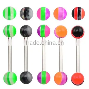 TR01040 Resin Tongue Ring , Plastic Tongue Rings Body Piercing Jewelry thumbnail-1