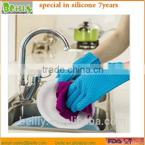 Fda Silicone Cooking Gloves Silicone Oven Glove,heat Resistant Bbq Glove thumbnail-1