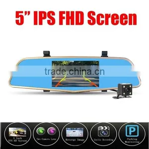 New NT96658 Car Dvr Camera 5 Inch Mirror Digital Video Recorder Dual Lens Dvr Car Camcorder thumbnail-3
