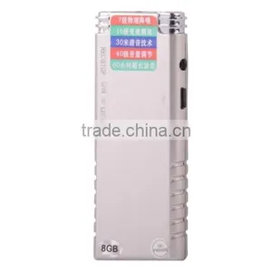 Professional 8GB LCD Digital Voice Recorder With VOR MP3 Player Hidden Voice Recorder thumbnail-3