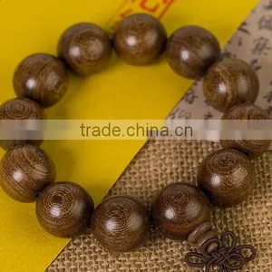 Delicate Golden Sandalwood Tibet Buddhism Prayer Antifatigue Bead Bracelet thumbnail-1