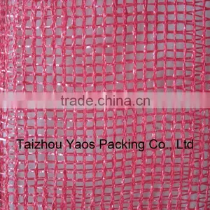Red PP Leno Mesh Bag Plastic Plain Onions Bag Label Bag Logo Bag thumbnail-5