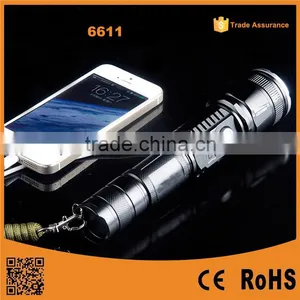 High Quality 10w C-REE XM-L T6 Zoomable Outdoor Led Flashlight thumbnail-1