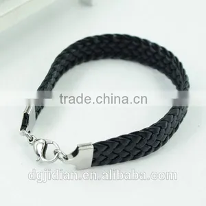 Stainless Steel Jewelry Man Style Cross pu Leather Bracelets & Bangle thumbnail-1