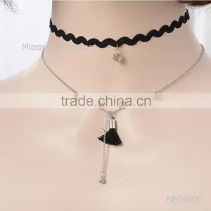 2016 IN STOCK Woman Hot Sexy Black Fancy Lace Necklace Wholesale Quality Choice thumbnail-6