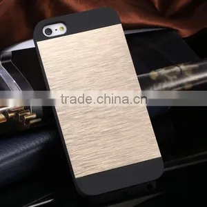 Luxury Gold Metal Brush Cover for IPhone 5 5s Phone Shell APortable Aluminum Hard Back Fashion Case for Iphone5 thumbnail-3