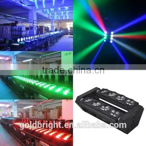 8 Lens 12w White or RGBW Disco Moving Head Scanner Spider LED Effect Lighting thumbnail-1