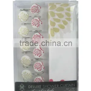 Eco-friendly and Rainbowl Bath PEVA Shower Curtain thumbnail-2
