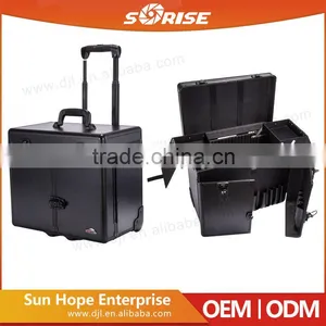 Professional Aluminum Makeup Case 4 Stackable/Removable Trays With Adjustable Dividers thumbnail-1