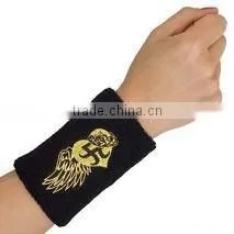 Mens Black Cotton Long Sweat Band thumbnail-1