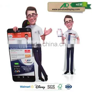 China Suppliers Life Size Figure Rocky Balboa Paper Display Standee , John Mayer Cardboard Cutouts Quality Choice thumbnail-3