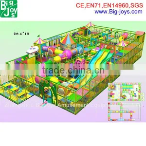 Giant Jungle Indoor Playground for Sale, Hot Sale Soft Indoor Playground for Children thumbnail-1