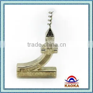 Custom Die Cast Zinc Alloy Top Quality Corkscrew Opener for Travel thumbnail-1