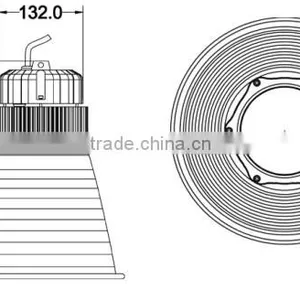 100w Meanwell Driver Led High Bay Lighting thumbnail-5