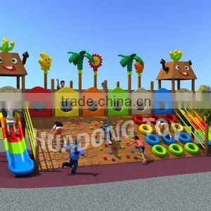 Children Wooden Equipment / Kids Outdoor Playground Equipment / Slide Amusement thumbnail-2