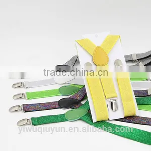Unisex Kids Adjustable Clip on Solid Purple Suspenders Braces 2.5cm Width thumbnail-5