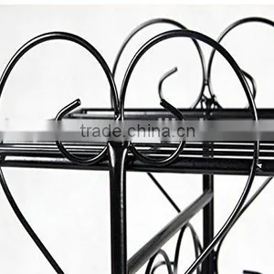 Garbagemall Wrought Iron Flower Basket Hanging Multilayer Landing Flower Shelf Living Room Balcony Plant Stands thumbnail-3