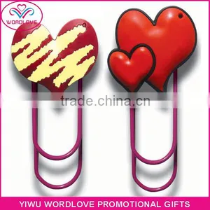 Customized Soft Rubber Money Clip Paper Clip Magnetic Bookmark for Promotion thumbnail-2