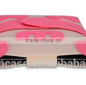 Red Color 9.7 Inch Wool Felt Tablet Case Cute Cartoon Pig Bag Tablet Sleeve Tablet Pouch thumbnail-3