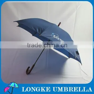 Umbrella Manufacturer Plain Polyester Fabric Wooden Advertising Umbrella thumbnail-2