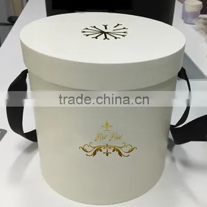 Custom Luxury Cardboard Paper Flower Box With Handle thumbnail-5