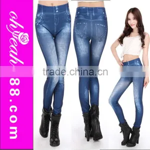 High Fashion and Cheap Adult Women Jean Printed Sexy Leggings Pics thumbnail-1