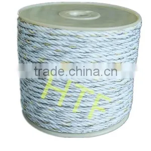 Conductive Electric Fence Poly Rope With HDPE and Stainless Steel Wire thumbnail-3