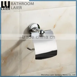 Sleek Hotel Decorative Zinc Alloy Chrome Finishing Bathroom Sanitary Items Wall Mounted Toilet Paper Holder thumbnail-3