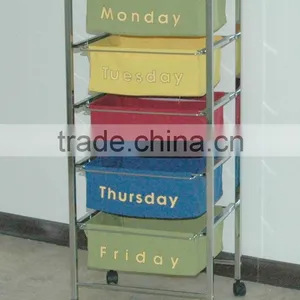 9 PP Plastic White Storage Drawers Cart Organizer thumbnail-4