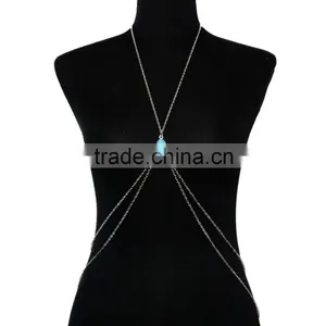 Drops Turquoise Beach Sexy Waist Chain thumbnail-1