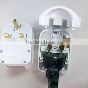 European Germany Schuko Plugs to UK (Britain) Plug Adapter With Fuse CE thumbnail-2