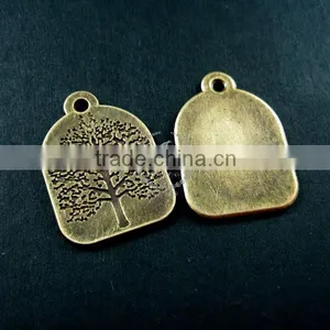 22x31mm Vintage Alloy Antiqued Bronze Tree Engraved Pendant Charm DIY Necklace Supplies 1810244 thumbnail-1